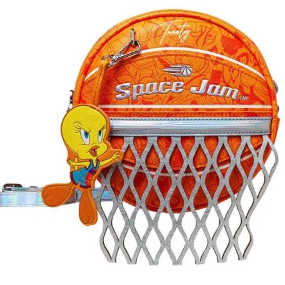 Danielle Nicole Space Jam: A New Legacy Tweety Basketball Crossbody nwt